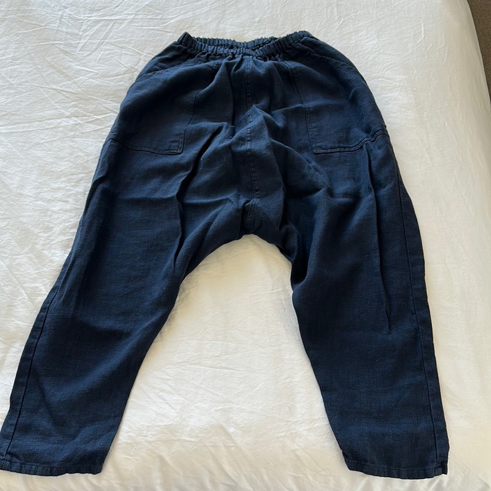 Custom made drop crotch Japanese pants